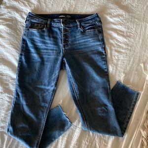 Old Navy | Super Skinny Rockstar Ankle Midrise Jeans, Button Fly